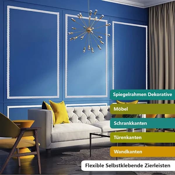 Self-adhesive Wall Molding - Flexible Trim - Ceiling Molding - for the Home