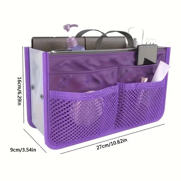 Multifunctional Bag-in-Bag Organizer, Handle Inner Divider Bag, Backpack Liner Organizer