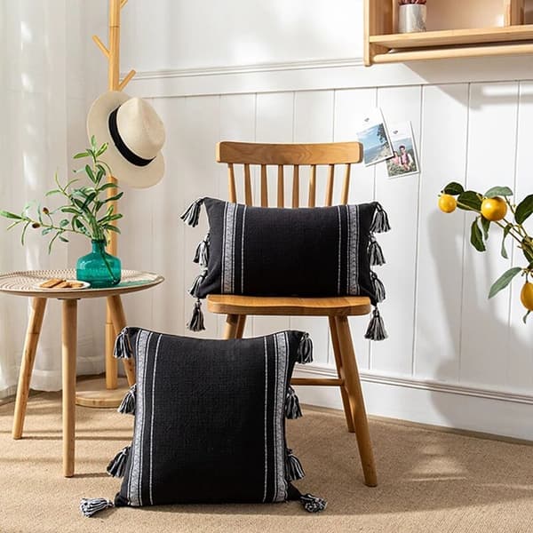 Moderne minimalistisk linje duskepute bohemsk stil pute til sofa soverom A