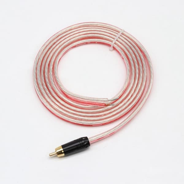 Udskiftningskabel til højttaler, 1,5 meter med RCA-stik til afisolerede ender