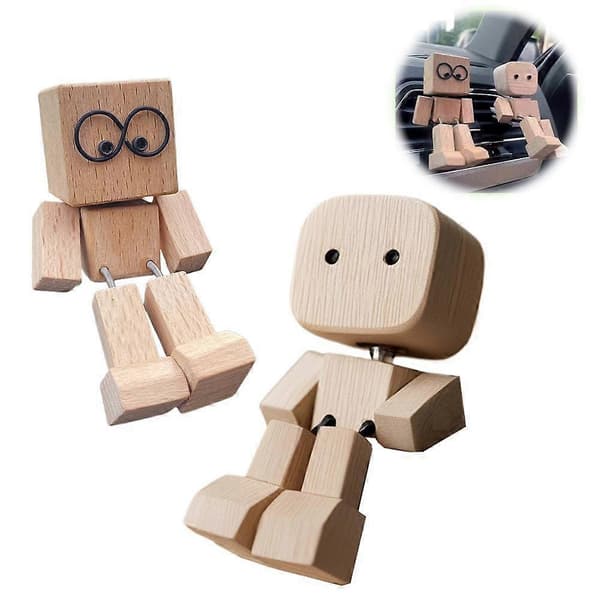 Ristende Trefigur Bil Kreativ Magnetisk Luftfrisker Diffuser 360° Justering A A