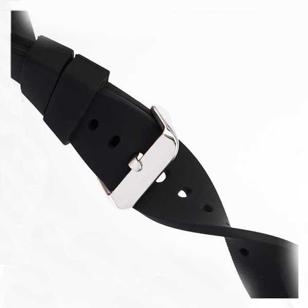Universal silikone urrem sort 24 mm