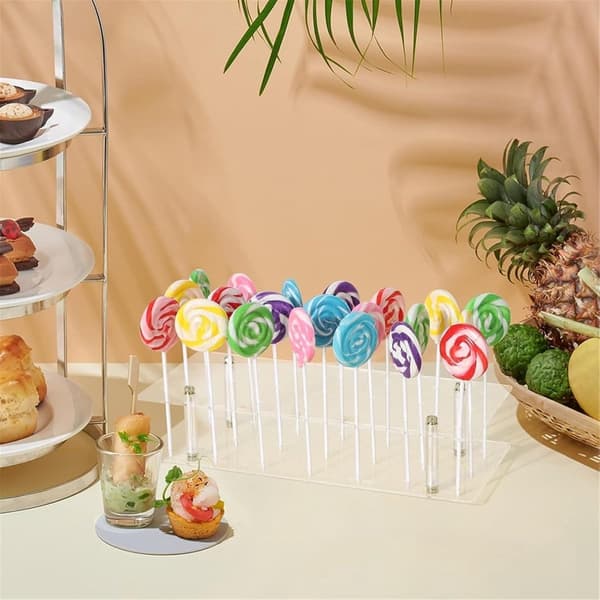Cake Pop Bageform - 21 Huller - Slikkepind Displaystativ - Slikkepind Holder - Cake Pop Maker - Cake Pop Sæt - Cake Pop Holder - Cake Pop Pinde ...