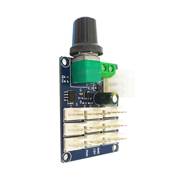 12V datorfläktstyrenhet Multi-Channel PWM-styrenhet NTC temperaturkontrollmodul