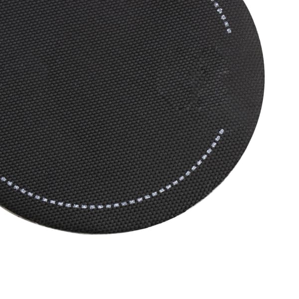 2x sorte runde trommepedal enkeltpedalplade med hvid basfiltkølle