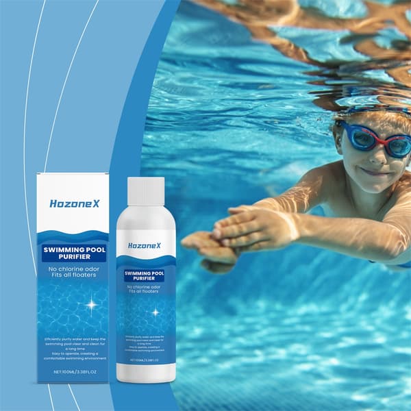 100 ml Fast-Acting Odorless Pool Purifier Liquid, Easy and Safe Water Clarifier 3pcs 3pcs