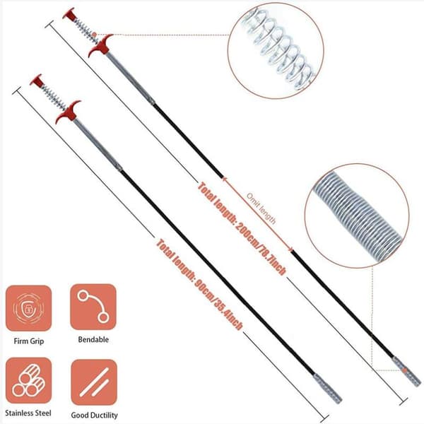 Flexible Claw Tongs for Working in Tight Spaces (90cm/200cm)