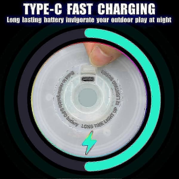 2025 Luminous LED Frisbee - 38 RGB LED Lights, 7+5 Light Modes, Rechargeable