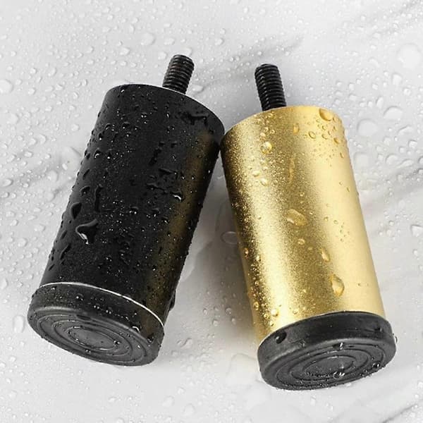 4 stk. 25 cm møbelfødder støtteben til vaskemaskine / køleskab / sofa / skab sølv Silver