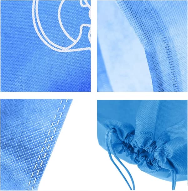 8 stk. reiseskopose, pustende non-woven stoff skooppbevaring