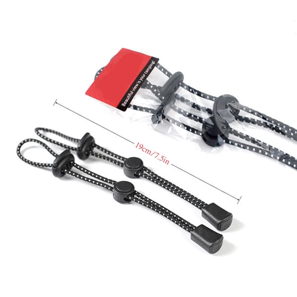 2 stk elastisk tauspenneryggsekk turstavholder festespenne elastisk snor