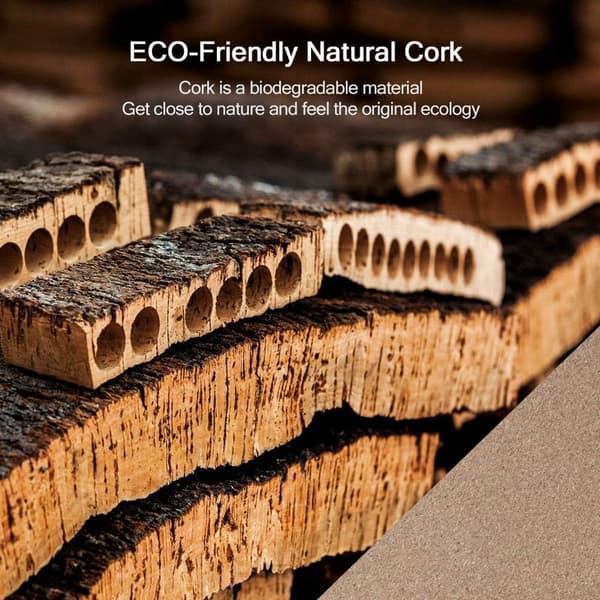 Table mat, desk pad, cork, 80 x 40 cm, environmentally friendly