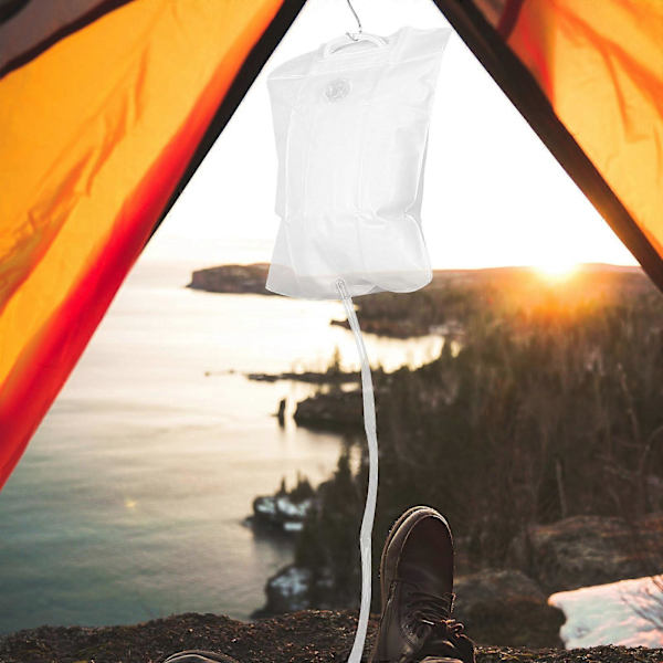 Bærbar dusj for camping Utendørs dusjpose for dusj 2 sett