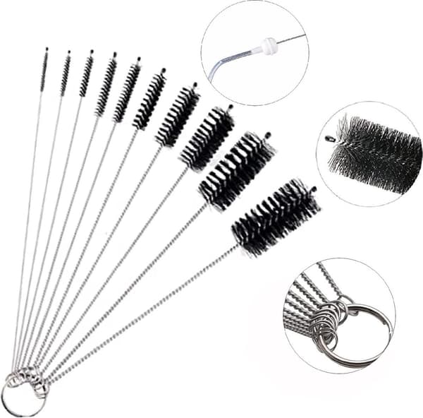 Cleaning brush, brew group brush, barista tool, 15 pieces, for espresso machine