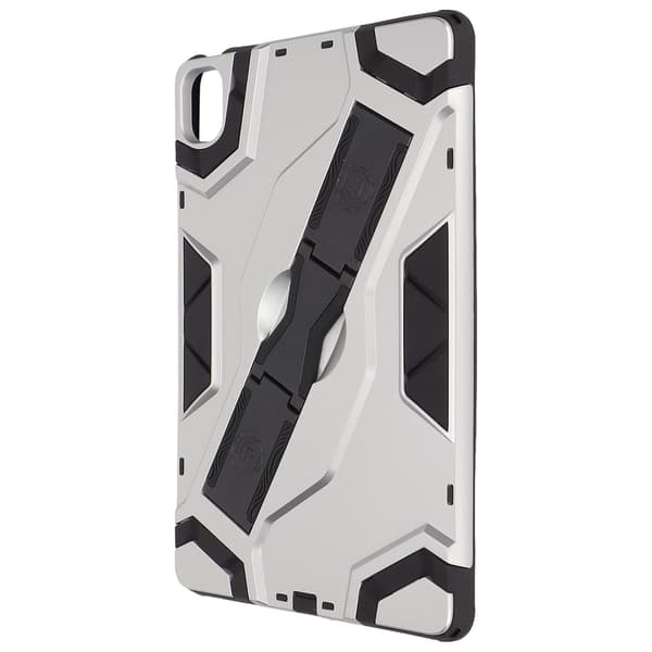 Tablet Case Ultra-thin Heavy Duty Shockproof Tablet Protective Case with Shoulder Strap Hand Strap for Mi Pad 5Silver