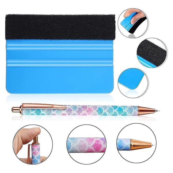 Vinyl Weeding Tool, 2 Pcs Air Release Pen Craft Vinyl Weeding Tool Stainless Steel Retractable Wee