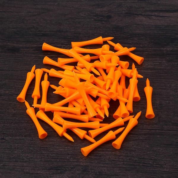 50 stk 70mm Store Slotstees (Orange)