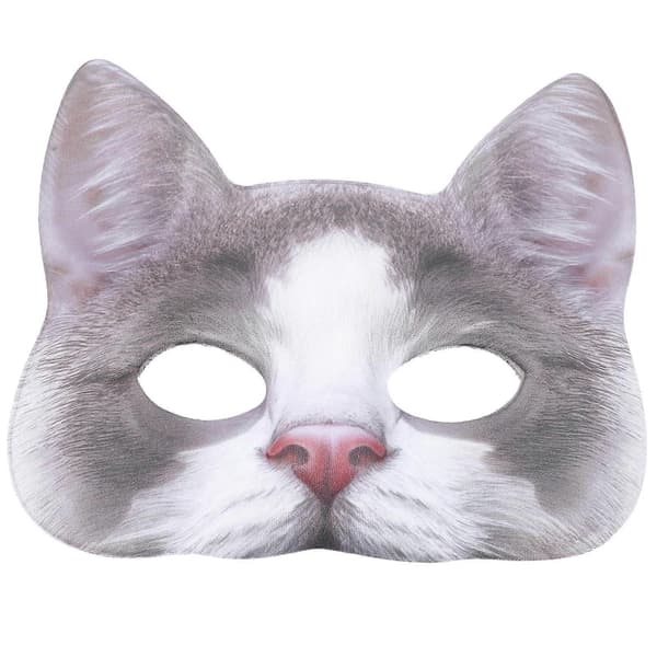 Adorable Cat Mask for Masquerades with Realistic Design for Teens and Adults 1pc
