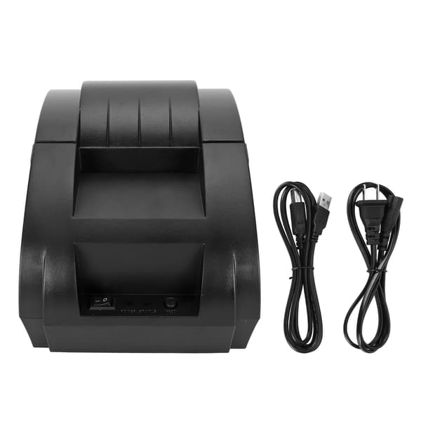 58 mm termisk printer 90 mm/s 58 mm bredde 203 DPI USB-interface ESC POS-kompatibel forsendelsesetiketprinter 100‑240V USB US-stik