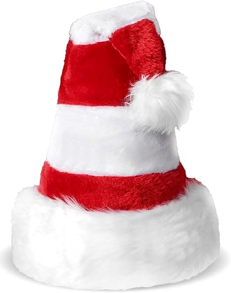 Jultomte Elf Hat Candy Holiday Tema Fest Hat Röd och Vit Jul Dekoration Hat Lång Stil