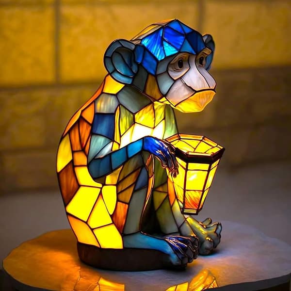 Ko/apor Djursänglampa Lättviktsljus för vardagsrummets sovrum Monkey Monkey