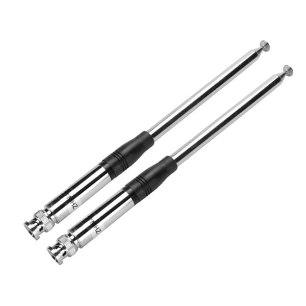 2x 27Mhz Antenne 9 tommer til 51 HT Teleskop/Stangantenne til CB-radio – BNC-stik