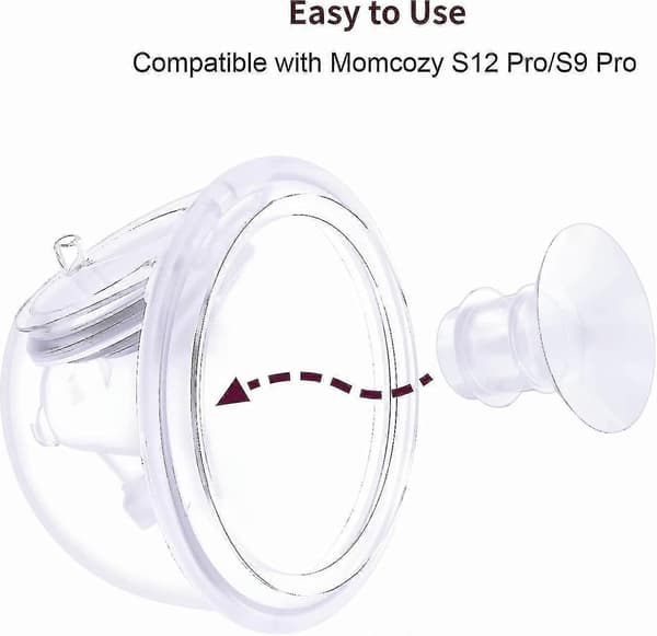 Breast Pump Inserts 13/15/17/19/21mm 10-Pack, Compatible with Momcozy S12 Pro/S9 Pro/S12/S9 Portable Breast Pump