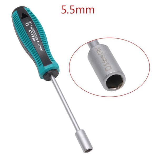 Metal Anti-slip Handle Hand Tool Wrench Nut Driver Socket Wrench Screwdriver.pa