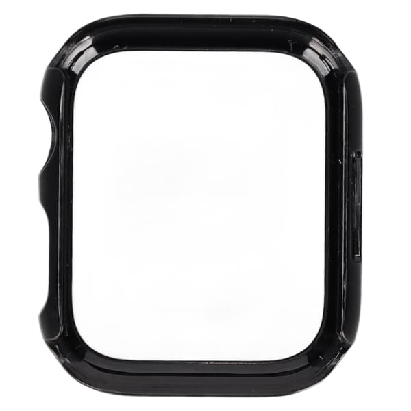 Protective Watch Case with Full Coverage HD Tempered Glass Screen Protector for IWatch Series 7 2021 41mm Black