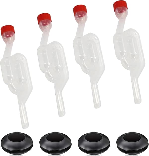 4 delar jäsningslås, jäsningsset, jäsningslås jäsningsfäste, jäsningsplugg med pluggar