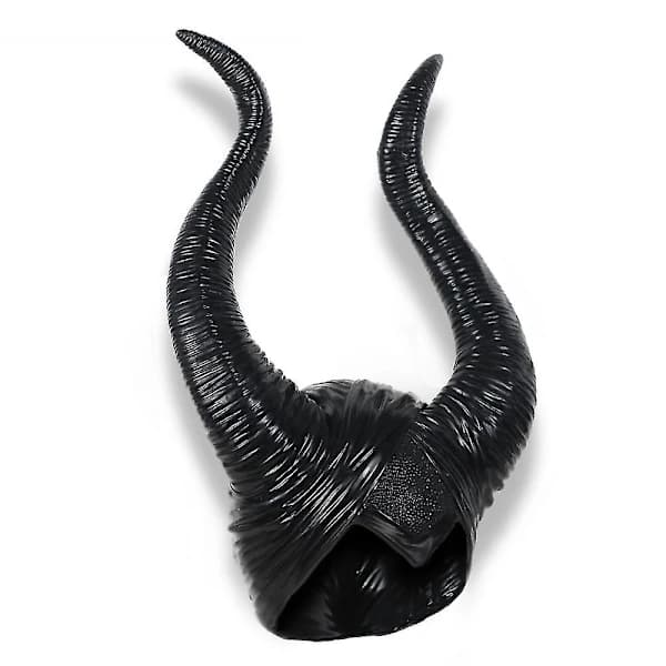 Halloween Maleficent Horn Pannebånd Cosplay Svart, Ond Maleficent Hodeplagg Pynt, for Kvinne/Mann