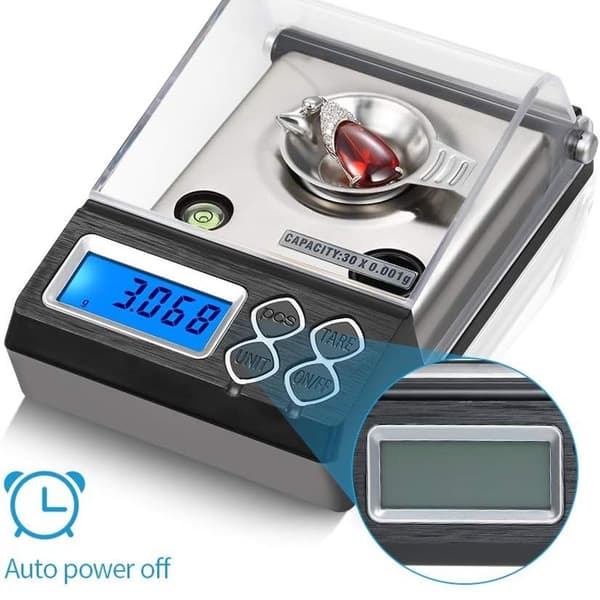 Digital Scale 30g 0.001g High Precision Electronic Scale Powder Scale KLB