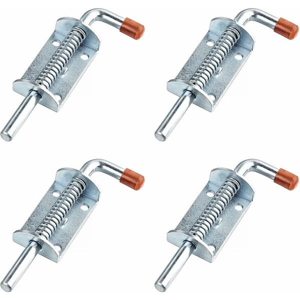 4 st Trailer Modification Accessories Zipper Pull 10mm Thick Trailer Handle Spring Buckle UTV Trailer Lock (Silver, One Size)