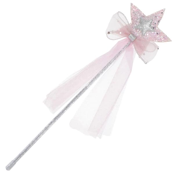 1 stk. Børnefødselsdag Fe-stav Stjerne Kvast Designet Tryllestav Festrekvisitter (Pink)_tfrf