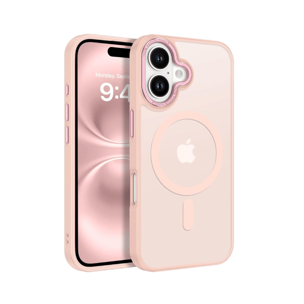[PLEE] iPhone 17 Case - Magsafe Frosted Case - Pink pink pink pink