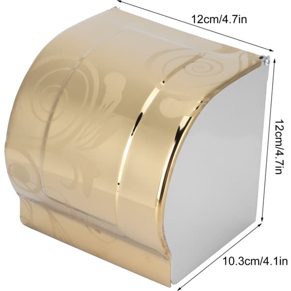 Vandtæt toiletpapirholder i guld rustfrit stål til badeværelset