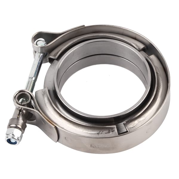 2,25 tommer Turbo Udstødningsrør Downpipe Rustfrit Stål V-båndsklemme 2 stk. Flangesæt