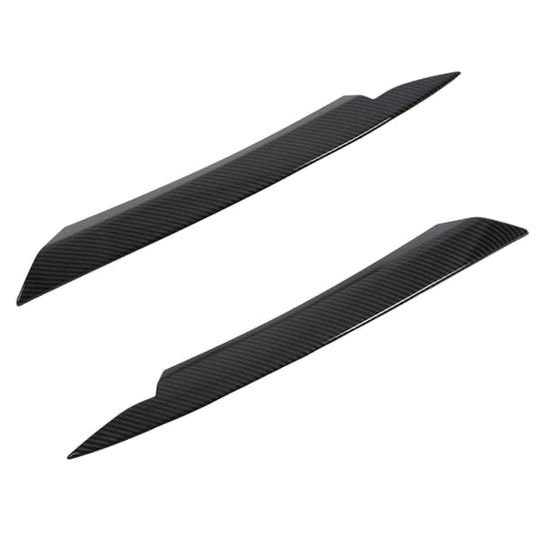 1 Pair Left Right ABS Car Headlight Eyebrow Headlamp Eyelid Decal Protector Replacement for B7 2010-2014 Carbon Fiber Style