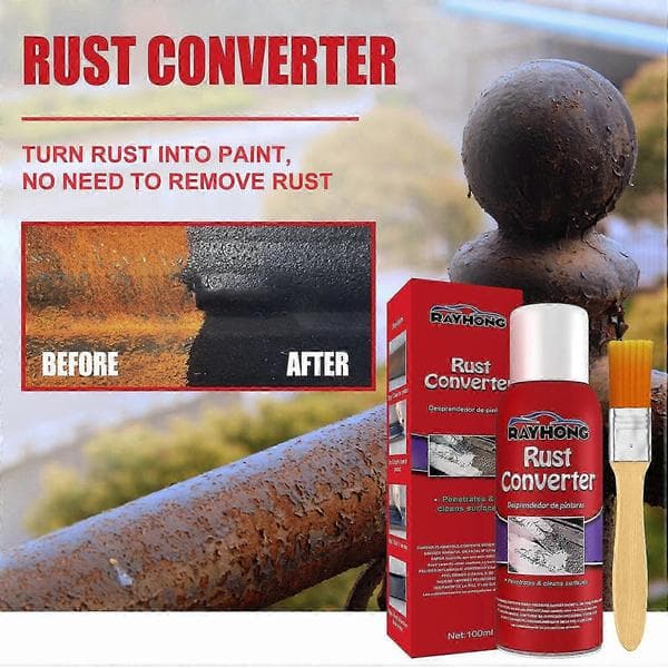 1-6 STK RAYHONG Rustomformer for metall 100 ml Rustbeskyttende maling med børste Rask rustfjerner