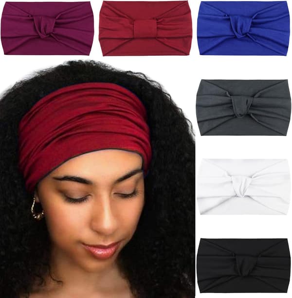6-pak Vintage Elastiske Hårbånd til Kvinder Boho Hårbånd Dame V