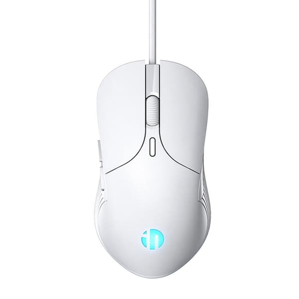 inphic PC-mus med kabel, lydløst klik, 4800DPI justerbar og 6 knapper,