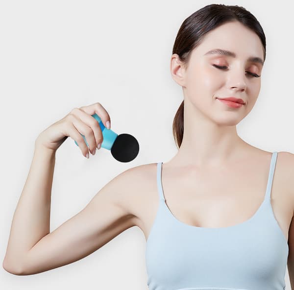 (Blue) Powerful 2.0in*4.5in Handheld Massager with 6 Magical Vibration Modes