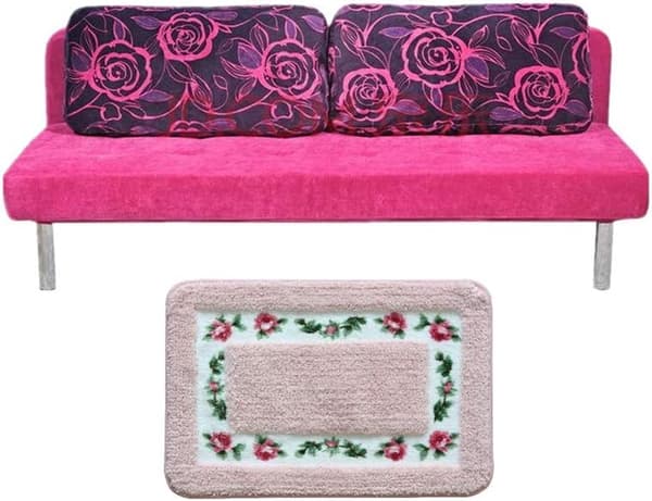 Smukke Roseblomster Områdetæpper Superbløde Badeværelsestæpper Badeværelsesmåtte Brusemåtte Dørmåtte Køkkenmåtte Tæpper (40 x 60 cm)