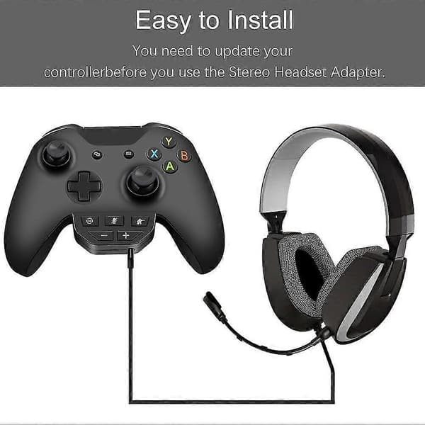 Stereolydforbedrer til One med 3,5 mm konverteringshoved headsetadapter (hvid)