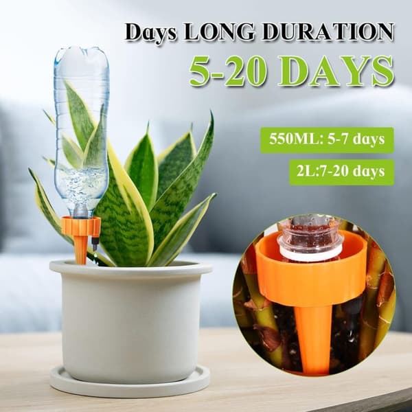 Drip Irrigation Kit 18 Pieces with Adjustable Valves for Potted Plants Compatible with Garden Balcony Flowers