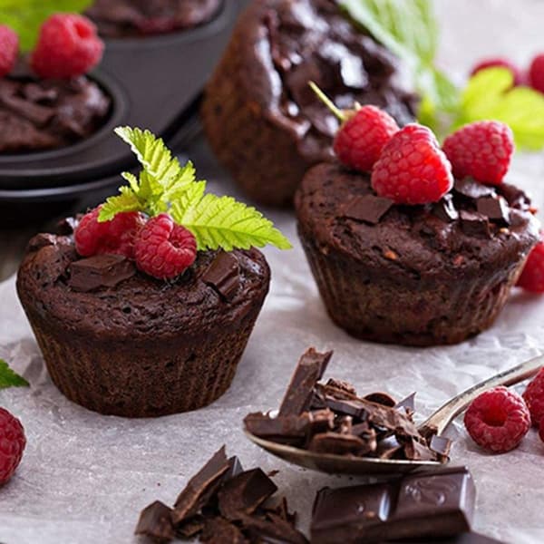 Muffinsform, cupcake-bageform, non-stick, nem at rengøre, café bar-stil 4 KLB