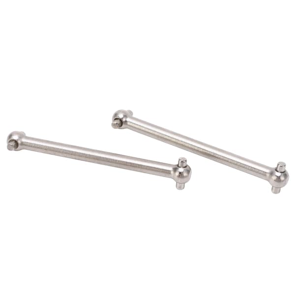 2 stk. metal rustfrit stål bageste CVD drivaksel Dogbone til WLtoys 104072 bil RC bil opgraderingsdele tilbehør