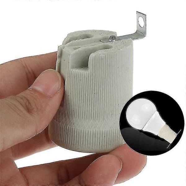 E27 Ceramic Screw Socket High Temperature Resistant Socket Bulb Holder Adapter