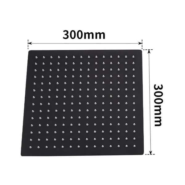 Square shower head 30*30cm Black shower head Stainless steel Universal type