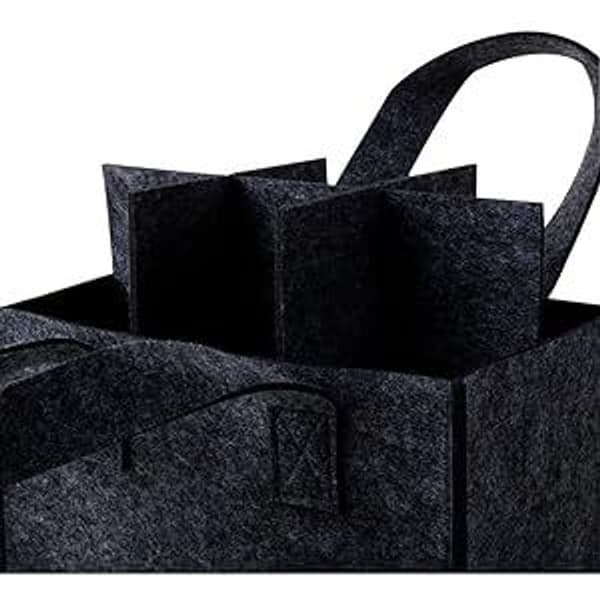 Men's Handbag Beer Felt Bottle Holder 6 Bottles Wine Bottle Gift Bag